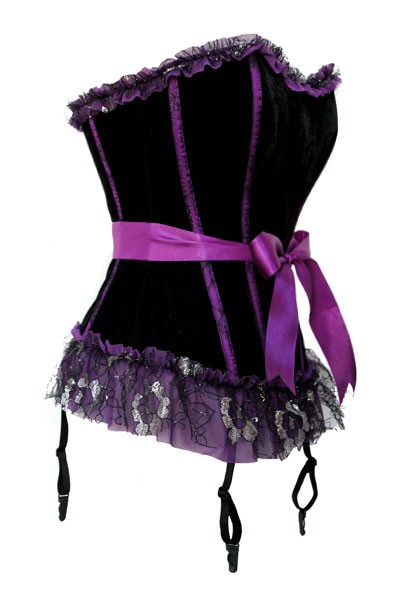 Black and Purple Corset